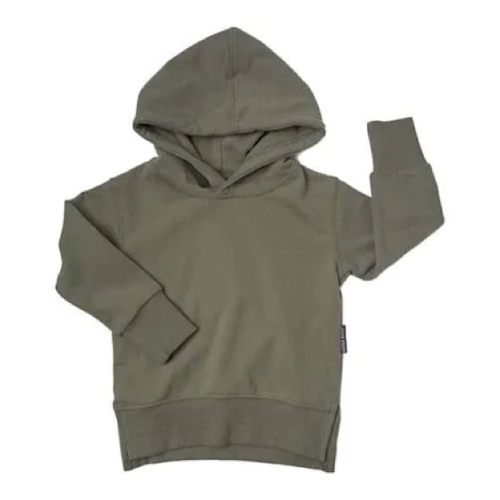 Little Bipsy Long Sleeve Jersey Hoodie. Moss color. 2-3T. NWT.